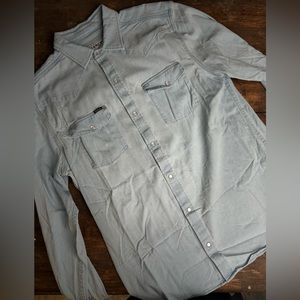 Poncho Outdoors Denim Western Button Up